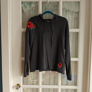 American Eagle Flower Embroidered Hoodie